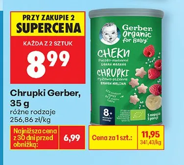 Chrupki różne rodzaje promocja w Biedronka