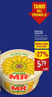 Margaryna Słynne MR promocja w Aldi