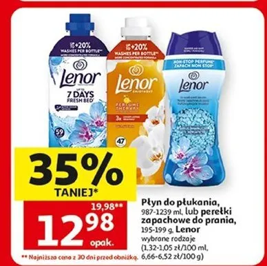 Płyn do płukania Lenor promocja w Auchan