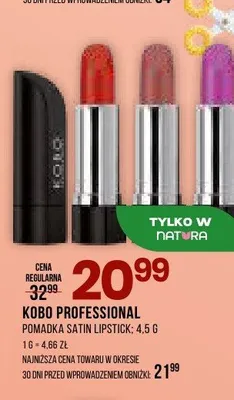 Pomadka Kobo Professional Satin Lipstick promocja w Drogerie Natura
