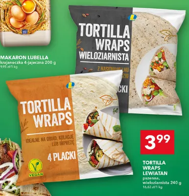 Tortilla wraps wieloziarnista Lewiatan promocja w LEWIATAN