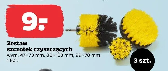 Zestaw szczotek czyszczących promocja w Netto