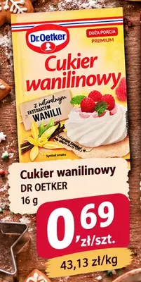 Cukier wanilinowy Dr.Oetker promocja w emma MARKET