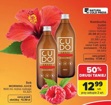 Kombucha CUDO promocja w Carrefour Market