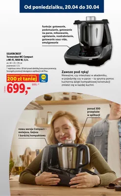 Termorobot Silvercrest MC Compact z Wi-Fi 1050W promocja w Lidl