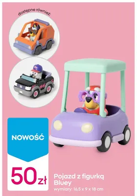 Pojazd z figurką Bluey promocja w Pepco