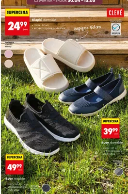 Buty damskie Clevé antypoślizgowa podeszwa rozm. 37-41 promocja w Biedronka