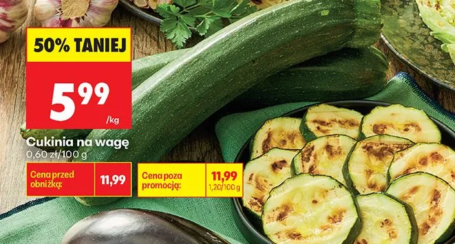 Cukinia na wagę promocja w Biedronka