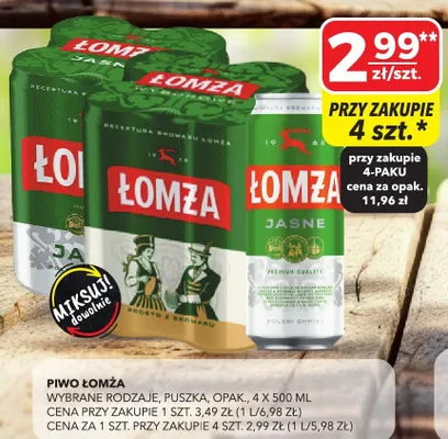 Piwo jasne promocja w Top Market