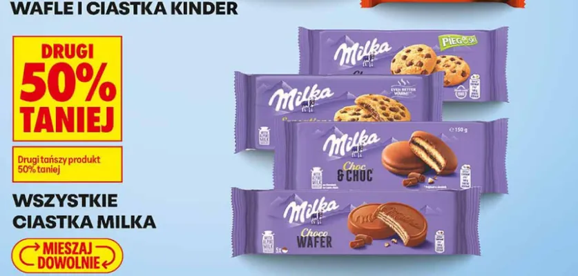 Ciastka Milka Pieguski promocja w Biedronka