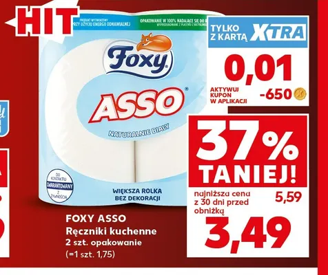 Ręczniki kuchenne Foxy Asso 2-pak promocja w Kaufland