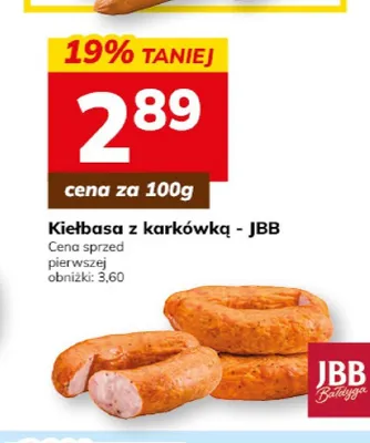 Kiełbasa z karkówką JBB promocja w Hitpol