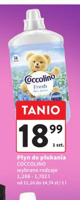 Płyn do płukania Coccolino promocja w Intermarche