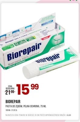 Pasta do zębów Biorepair Pełna Ochrona promocja w Drogerie Natura