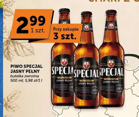 Piwo Specjal jasny pełny promocja w Groszek