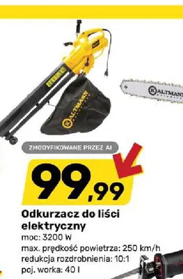 Odkurzacz do liści elektryczny promocja w Bricomarche