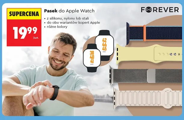 Pasek do Apple Watch FOREVER promocja w Biedronka