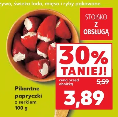 Pikantne papryczki z serkiem promocja w Kaufland