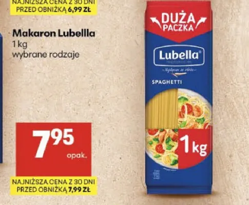 Makaron Spaghetti Lubella promocja w Delikatesy Centrum