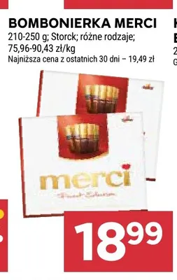 Bombonierka Merci promocja w Stokrotka
