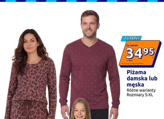Piżama damska promocja w Action