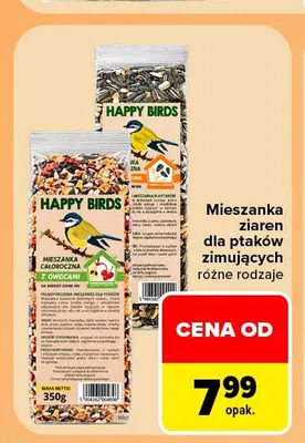 Mieszanka ziaren dla ptaków zimujących Happy Birds promocja w Carrefour