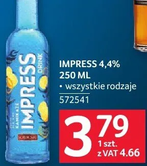 Napój Impress 4,4% 572541 promocja w Selgros
