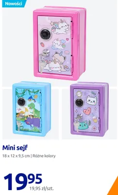 Mini sejf 18x12x9,5 cm promocja w Action