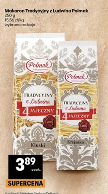 Makaron Tradycyjny z Ludwina Polmak Kluski promocja w Delikatesy Centrum
