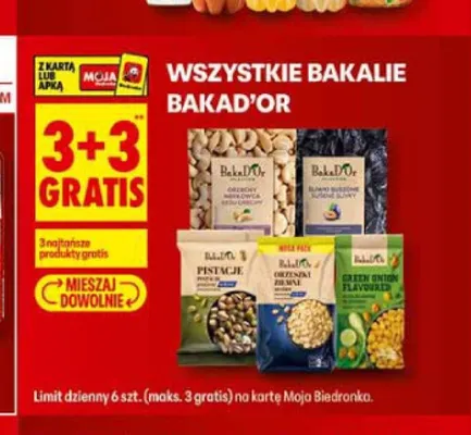Orzeszki ziemne o smaku zielonej cebulki Bakad'Or promocja w Biedronka