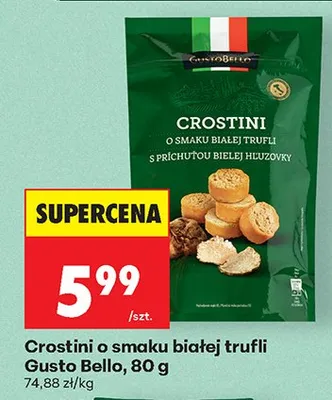 Crostini o smaku białej trufli promocja w Biedronka