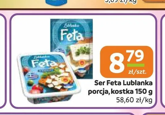 Ser Feta Lublanka porcja kostka promocja w Gama