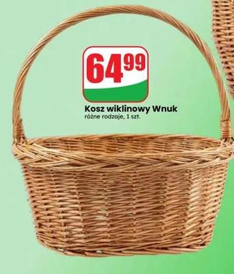 Kosz wiklinowy Wnuk promocja w Dino