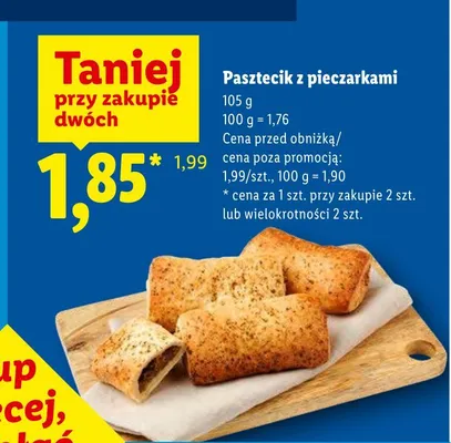 Pasztecik z pieczarkami promocja w Lidl
