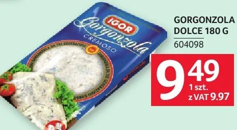 Gorgonzola dolce 180 g Mlekovita promocja w Selgros