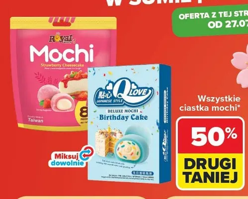 Ciastka mochi Q Love Birthday Cake promocja w Carrefour