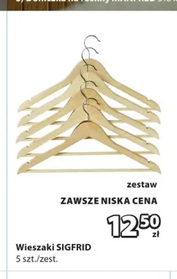 Wieszaki Sigfrid promocja w Jysk