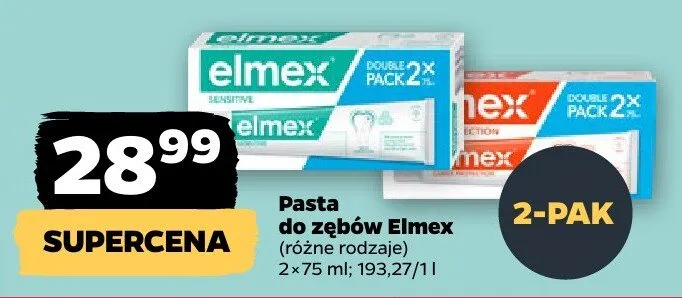 Pasta do zębów, różne rodzaje promocja w Netto