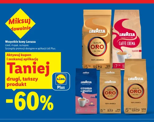 Kawa mielona Qualità Oro Lavazza promocja w Lidl