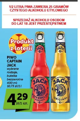 Piwo Captain Jack Watermelon Margarita promocja w Euro Sklep