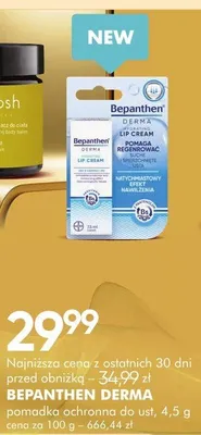 Pomadka ochronna do ust Bepanthen Derma promocja w Super-Pharm