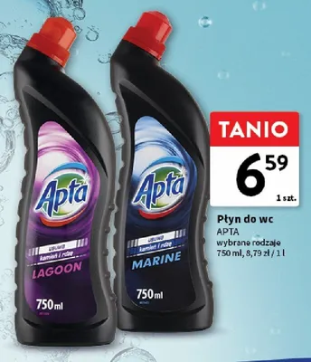Płyn do wc Apta Lagoon promocja w Intermarche