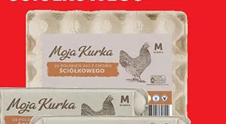 Jaja z chowu ściółkowego Moja Kurka M promocja w Biedronka