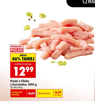 Paski z fileta z kurczaka promocja w Biedronka