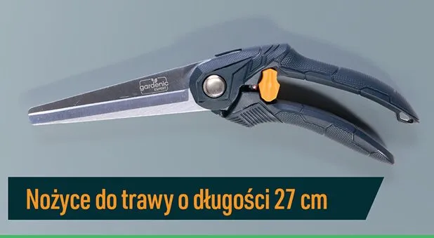 Nożyce do trawy o długości 27 cm promocja w Biedronka