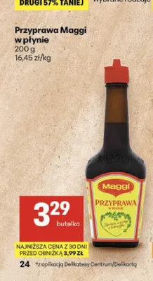 Przyprawa Maggi w płynie promocja w Delikatesy Centrum