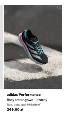 Buty treningowe adidas Performance czarne promocja w Lounge by Zalando
