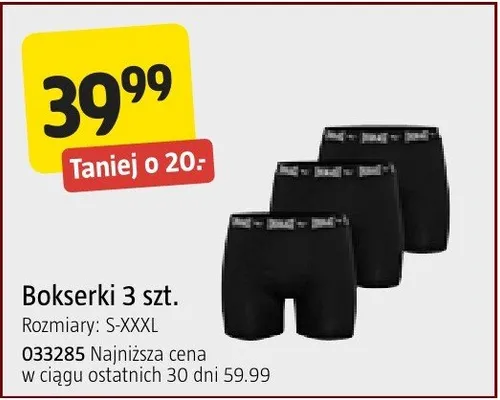 Bokserki 3 szt. promocja w Jula