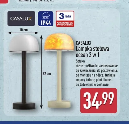 Lampka stołowa ocean 3 w 1 Casalux promocja w Aldi