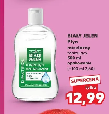 Płyn micelarny tonizujący Biały Jeleń promocja w Kaufland